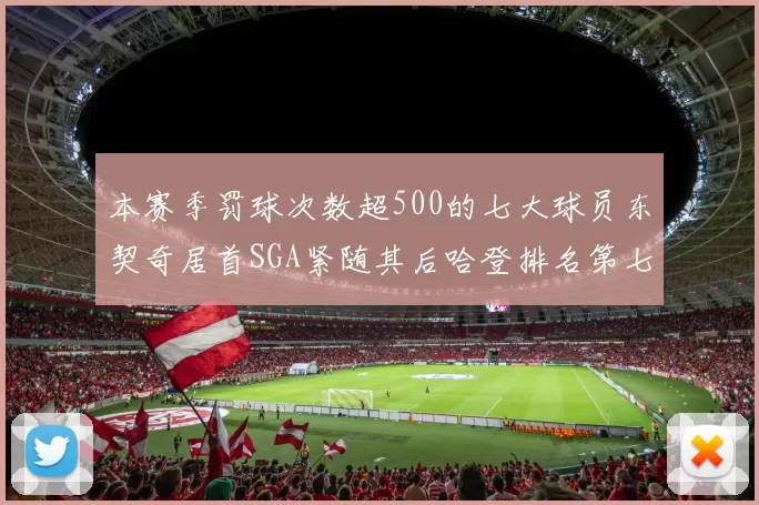 本赛季罚球次数超500的七大球员东契奇居首SGA紧随其后哈登排名第七